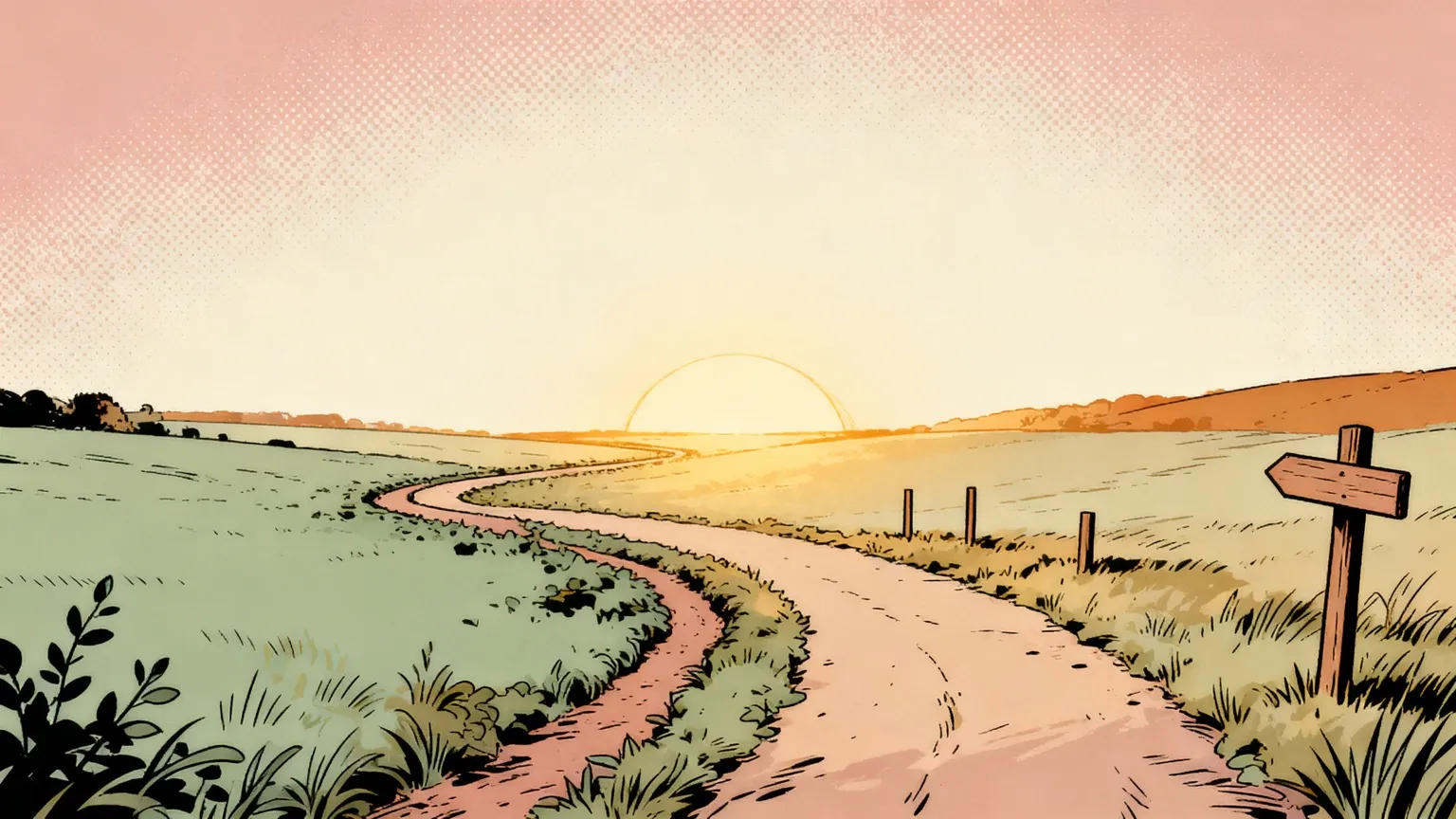 Two paths diverging — one spontaneous and winding, one lightly structured — both leading somewhere good